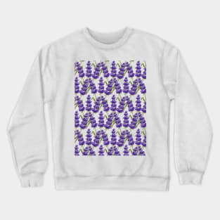 Lavender Flowers Pattern Crewneck Sweatshirt